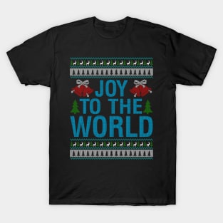 Joy to the world ugly christmas sweater T-Shirt